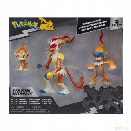 Jas Pokemon Fig 3pak Ewolucja Chimchar