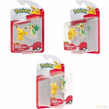 Jas Pokemon Figurki Bitew Snivy Pikachu
