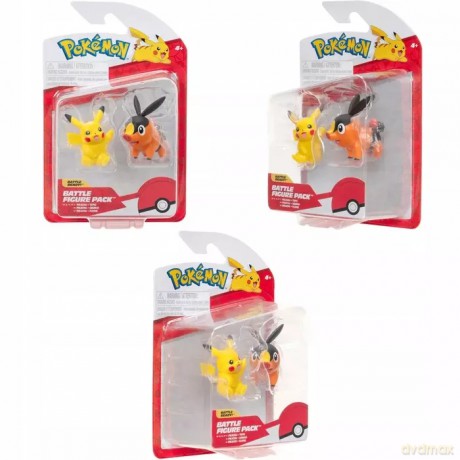 Jas Pokemon Figurki Bitew Tepig Pikachu