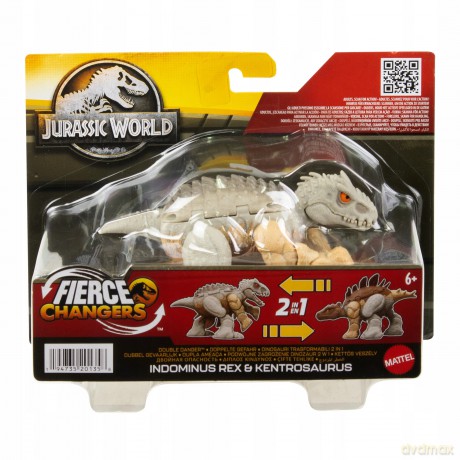 JURASSIC WORLD FIERCE CHANGERS DINOZAUR 2w1 Kentrosaurus To Indominus Rex [FIGURKA]