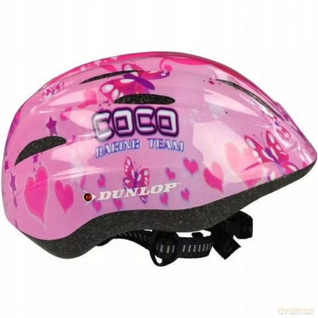 Kask rowerowy dziecięcy Dunlop regulowany 48-52cm Fire 1057613