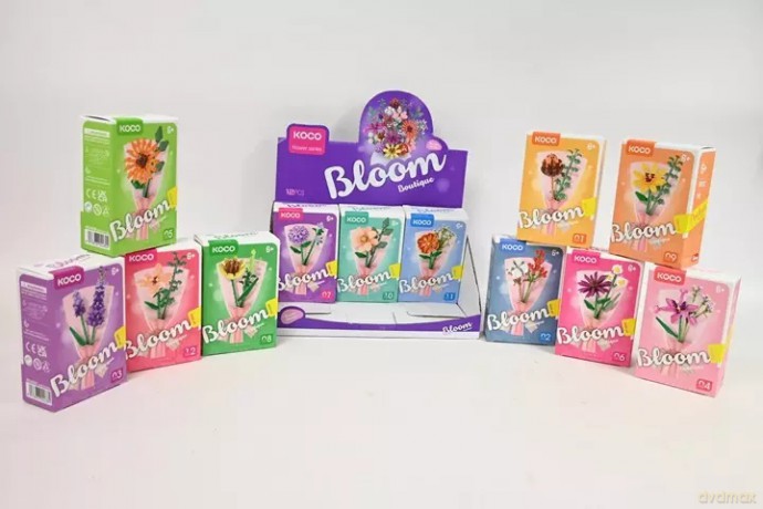 KOCO klocki kwiaty w wazonie mix 1025-36 44750 /12