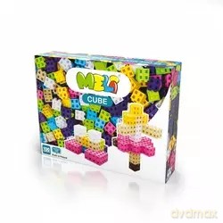 Komplet klocków konstrukcyjnych - Meli Cube Pink 100 el. [KLOCKI]