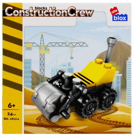 Konstrukcyjne 24 Elementy Budowa Walec Alleblox 492796 [KLOCKI]