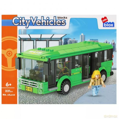 Konstrukcyjne Alleblox City 221el 34x27x6 Bus P [KLOCKI]