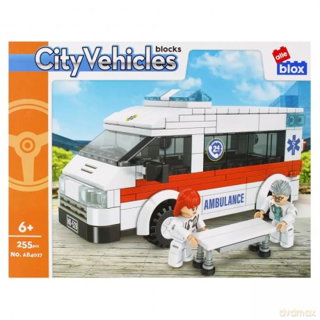 Konstrukcyjne Alleblox City 255el 34x27x6 Ambul [KLOCKI]