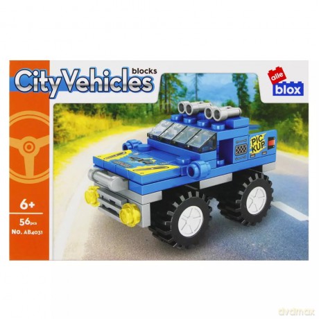 Konstrukcyjne Alleblox City 56el 19x7x5 Teren Pu [KLOCKI]