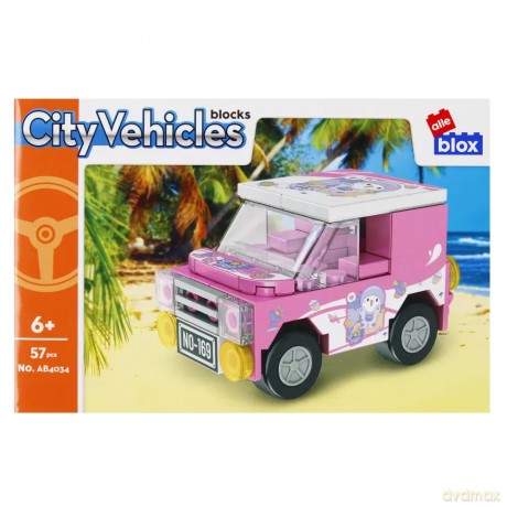 Konstrukcyjne Alleblox City 57el 19x7x5 Food pudełko [KLOCKI]