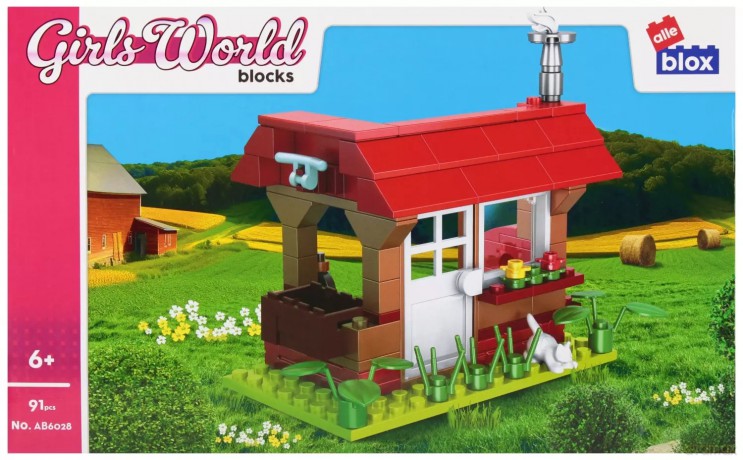 Konstrukcyjne Alleblox Girl Dom 91el 27x17x5 48 [KLOCKI]