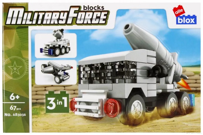 Konstrukcyjne Alleblox Milit 67el 20x15x5 Pud1 [KLOCKI]