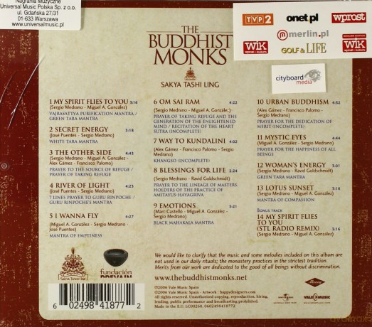 The Buddhist Monks: Sakya Tashi Ling (Ee Version) [CD]
