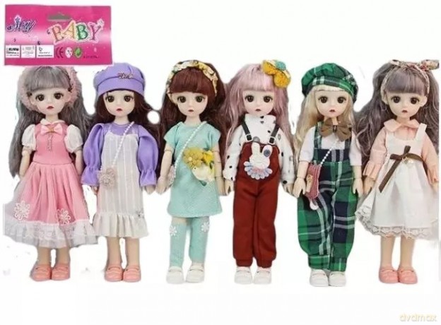 Lalka stylowa zginane ręce i nogi 29cm MIX