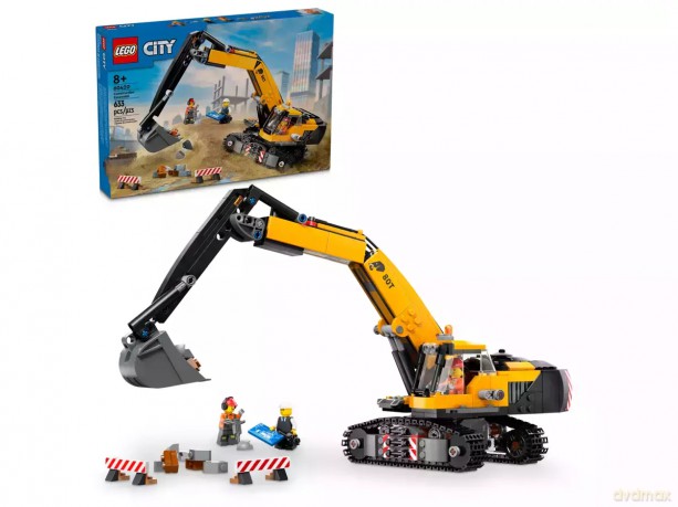 LEGO City Żółta koparka 60420 (4 sztuki) [KLOCKI]