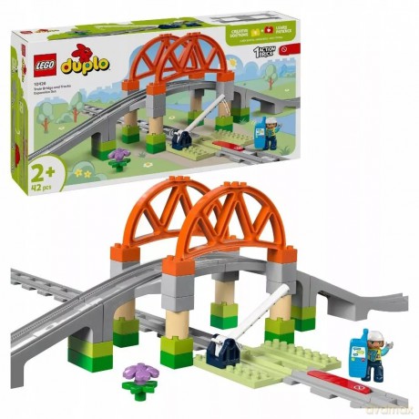 LEGO DUPLO Most i tory kolejowe - zestaw rozszerzający 10426 (2 sztuki) [KLOCKI]
