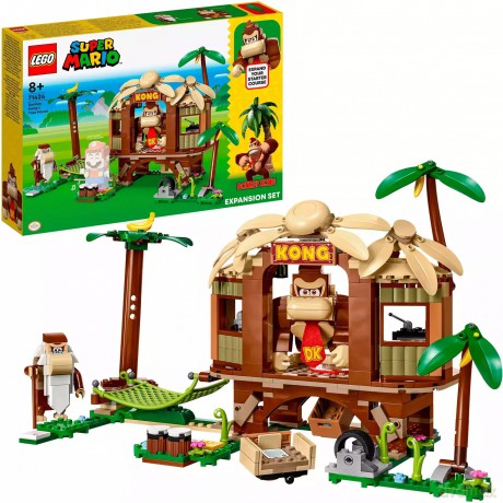 LEGO Super Mario Domek na drzewie Donkey Konga - zestaw rozszerzający 71424 (3 sztuki) [KLOCKI]