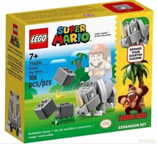 LEGO Super Mario Nosorożec Rambi - zestaw rozszerzający 71420 (4 sztuki) [KLOCKI]