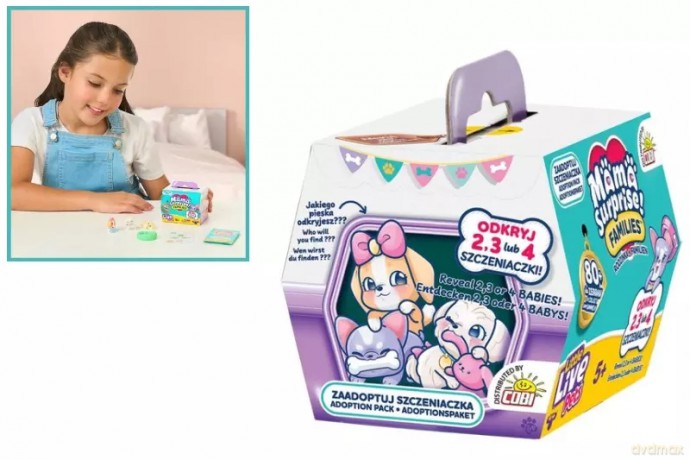 Little Live Pets Families Mama surprise! Adoptuj szczeniaka [FIGURKA]