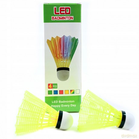 Lotki do badmintona 4szt + światło D42693 46436