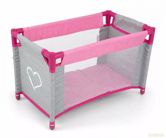Łóżeczko dla lalek Lisa Prestige pink różowe