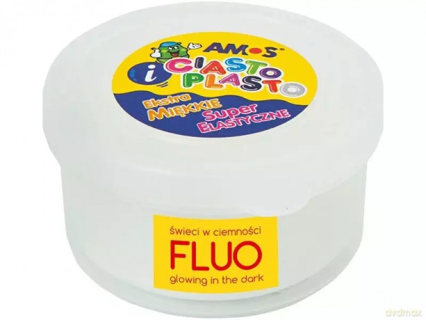 Masa Plastyczna Ciasto-Plasto Amos 30g Fluo Biała