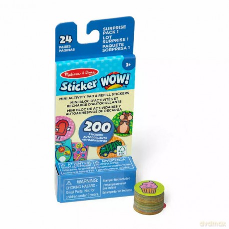 MELISSA Sticker WOW! Notesik Mini Activity Pad z naklejkami Surprise pack 50299