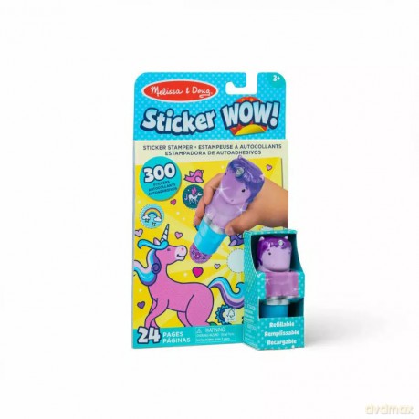 MELISSA Sticker WOW! Stempel z naklejkami Jednorożec 50317