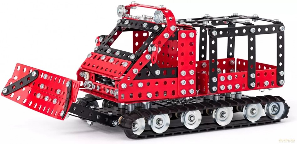 metalowe Merkur - Spychacz Snowcat, 619 el. 6049 MERKUR [KLOCKI]