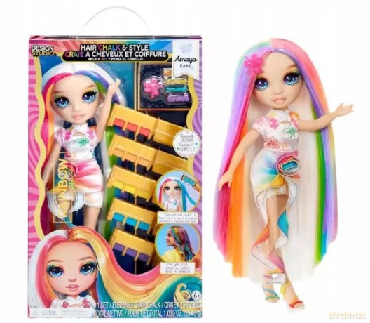 MGA Rainbow High Lalka Hair Chalk & Style Amaya tęczowa 526780
