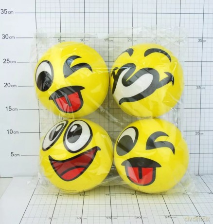 Miękka Piłka Do Gry Zabawy 1 Szt. Minka Emoji