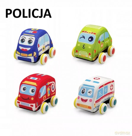 Miękkie autko pojazd Smily Play POLICJA