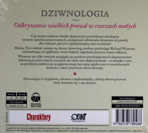 Dziwnologia. Odkrywanie wielkich prawd w rzeczach małych. Książka audio CD MP3 - Richard Wiseman [KSIĄŻKA]