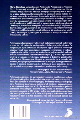 Edukacja techniczna w kontekście współczesnych koncepcji uczenia się i technologii informatycznych. Studia. Badania. Syntezy - Maria Kozielska [KSIĄŻKA]