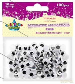 Elementy dekoracyjne - oczy 10mm [GADŻET]