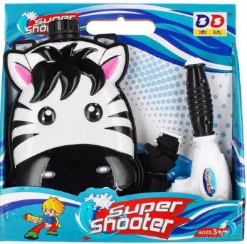 Pistolet na wodę, plecak zebra