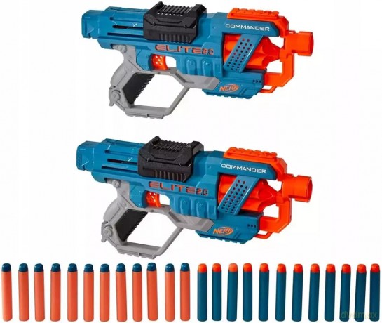 Pistolet Nerf Elite 2.0 2 x Commander RD-6 zestaw dla dwóch F2547