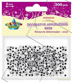 Elementy dekoracyjne - oczy 5mm [GADŻET]