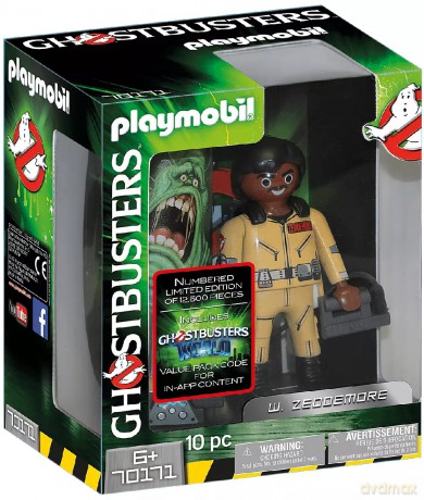 PLAYMOBIL Ghostbusters 70171. do kolekcjonowania. W. Zeddemore [KLOCKI]
