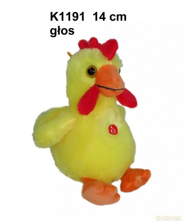 Pluszak Kura z Glosem 14cm Siedzaca Sa