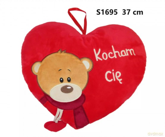 Pluszak Walent Serce 37cm Mis Kocham Cie Sa
