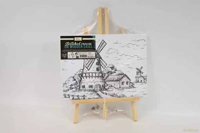 Płótno ze wzorem-sztaluga 30x23 Młyn 20409