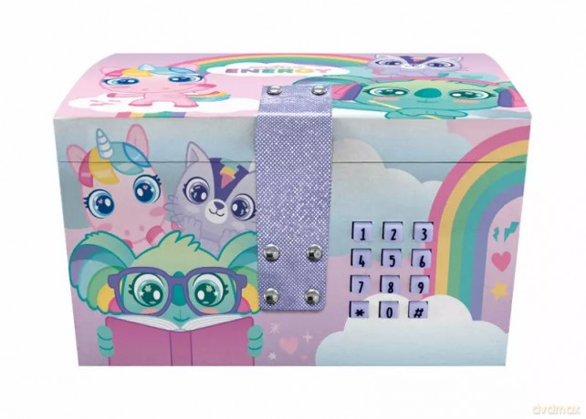 Pudełko na biżuterię otwierane na kod z efektami dźwiękowymi Sweet Dreams KL11675 Kids Euroswan