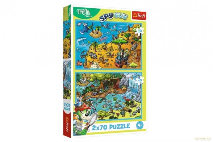 PUZZLE 2x70 el. Trefliki w Krainie Zwierząt 34445