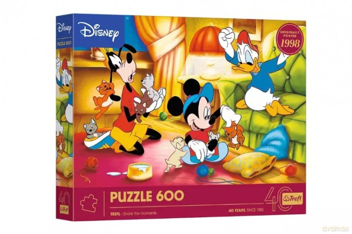 PUZZLE 600 el. 40lecie Trefl-Myszka Miki i Przyj.37601