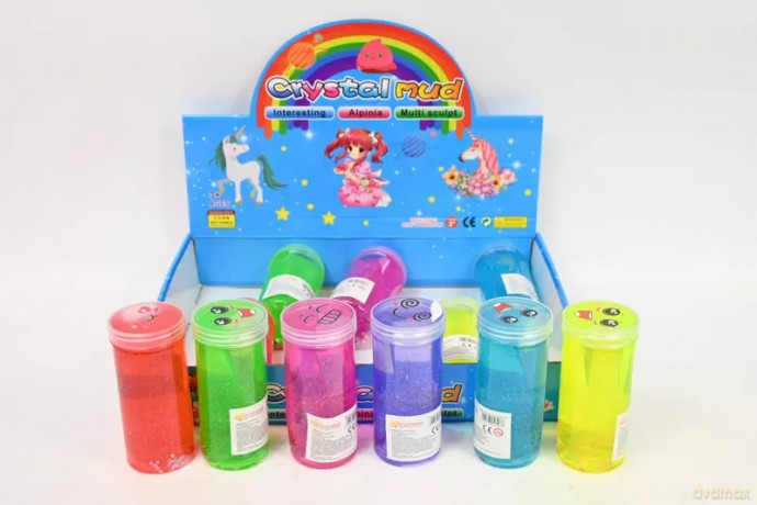 Slime z brokatem tuba 12szt/disp 03076