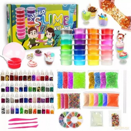 Slime Zestaw do Robienia Glutów Piankolina XXL Kreatywny BOX