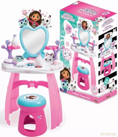 Smoby Koci Domek Gabi Toaletka z krzesełkiem Salon Piękności 10 Akcesoriów