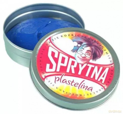Sprytna plastelina, magnetyczna, niebieska 80g