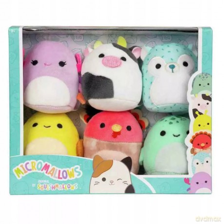 SQUISHMALLOWS Micromallows 6pack Maskotki 6cm