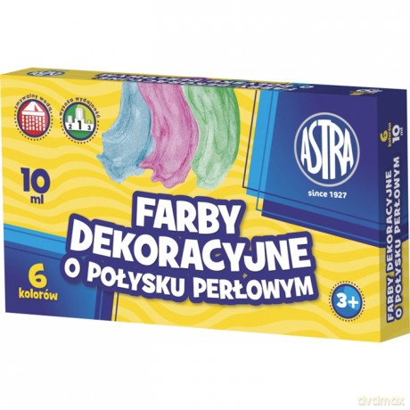 Farby perłowe 6 kolorów, 10 ml [KSIĄŻKA]