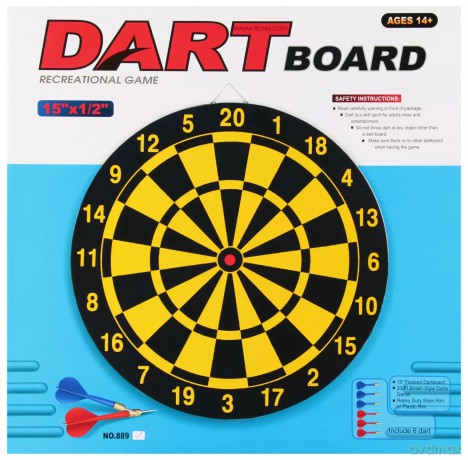 Tarcza z Rzutkami Met 38x38x2 Mc pudełko 12/24